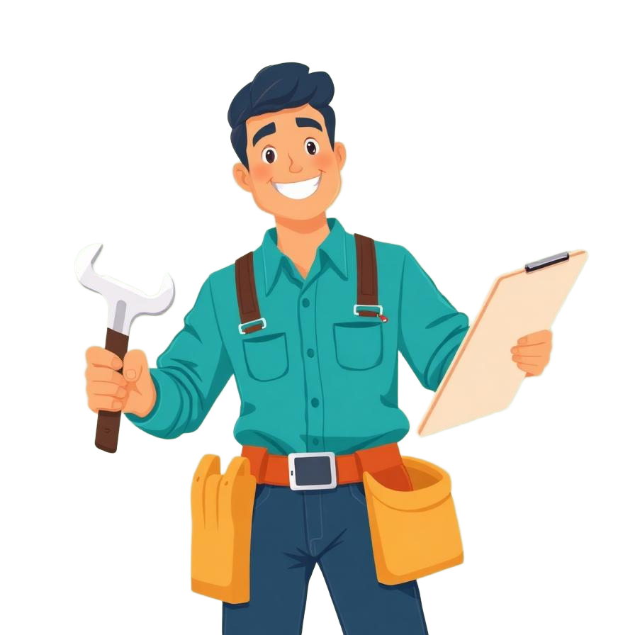 Profesional de servicios para el hogar con herramientas